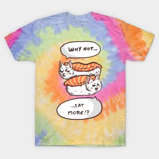 Kawaii sushi cat humor T-Shirt